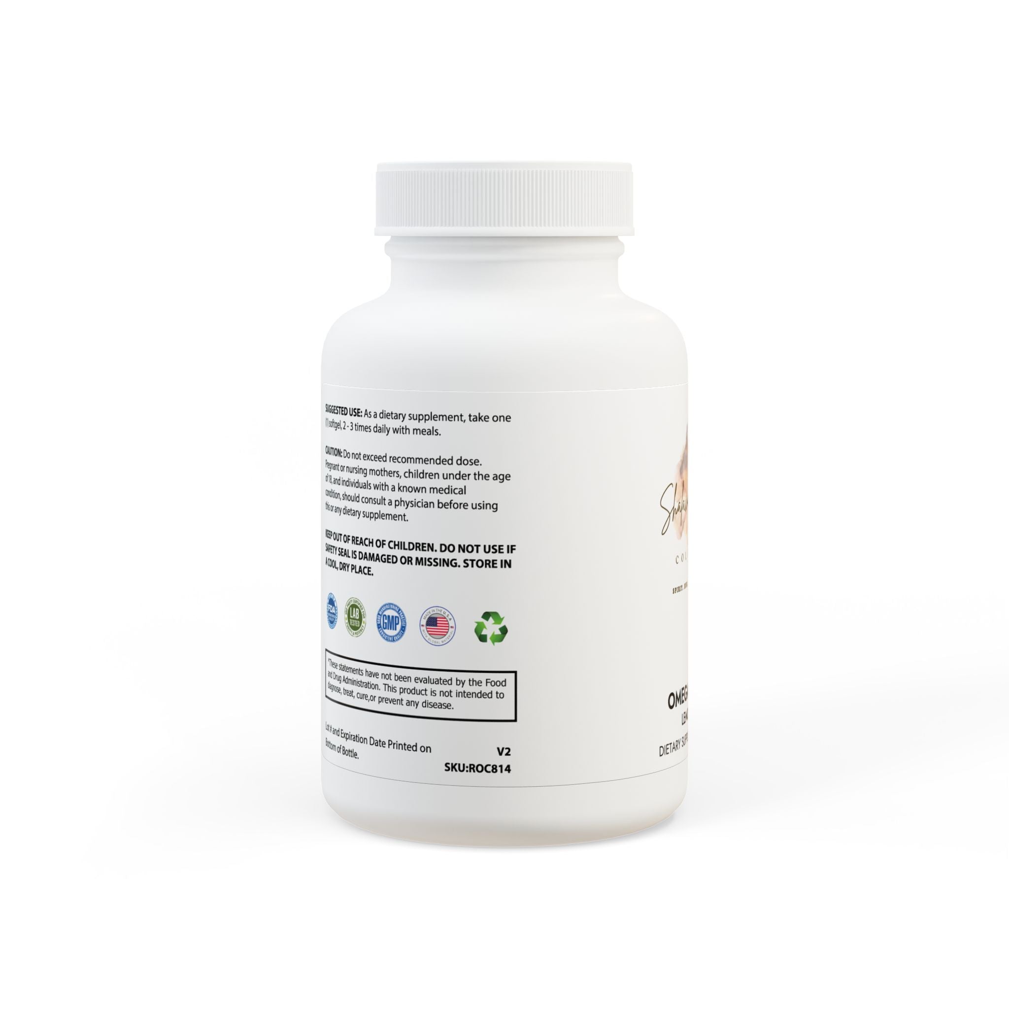 The Glowing Immune System Omega 3 Fish Oil Supplement (60 Softgels)
