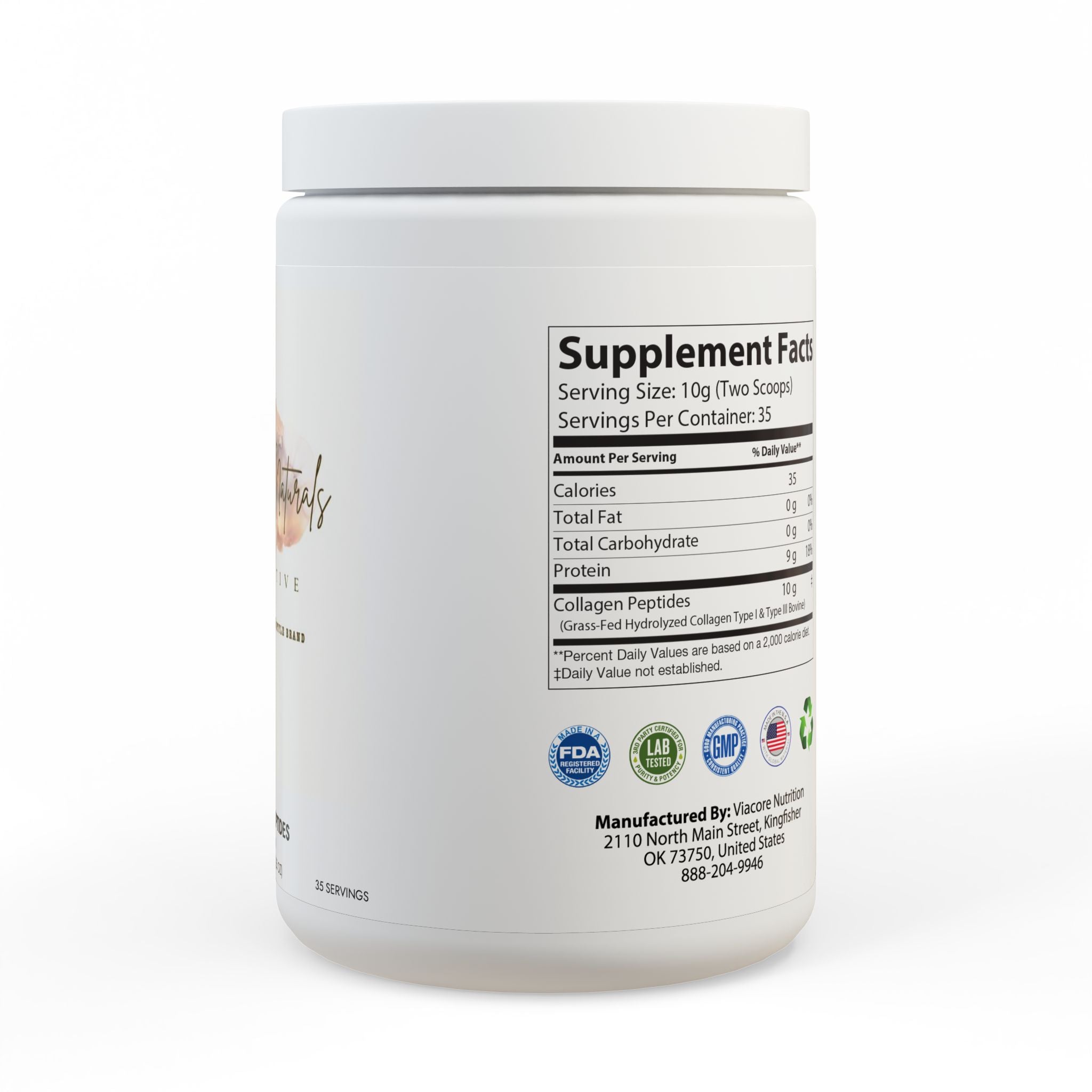 The Glow Collagen Peptides Type I & III Supplement (350g, 12.3oz)